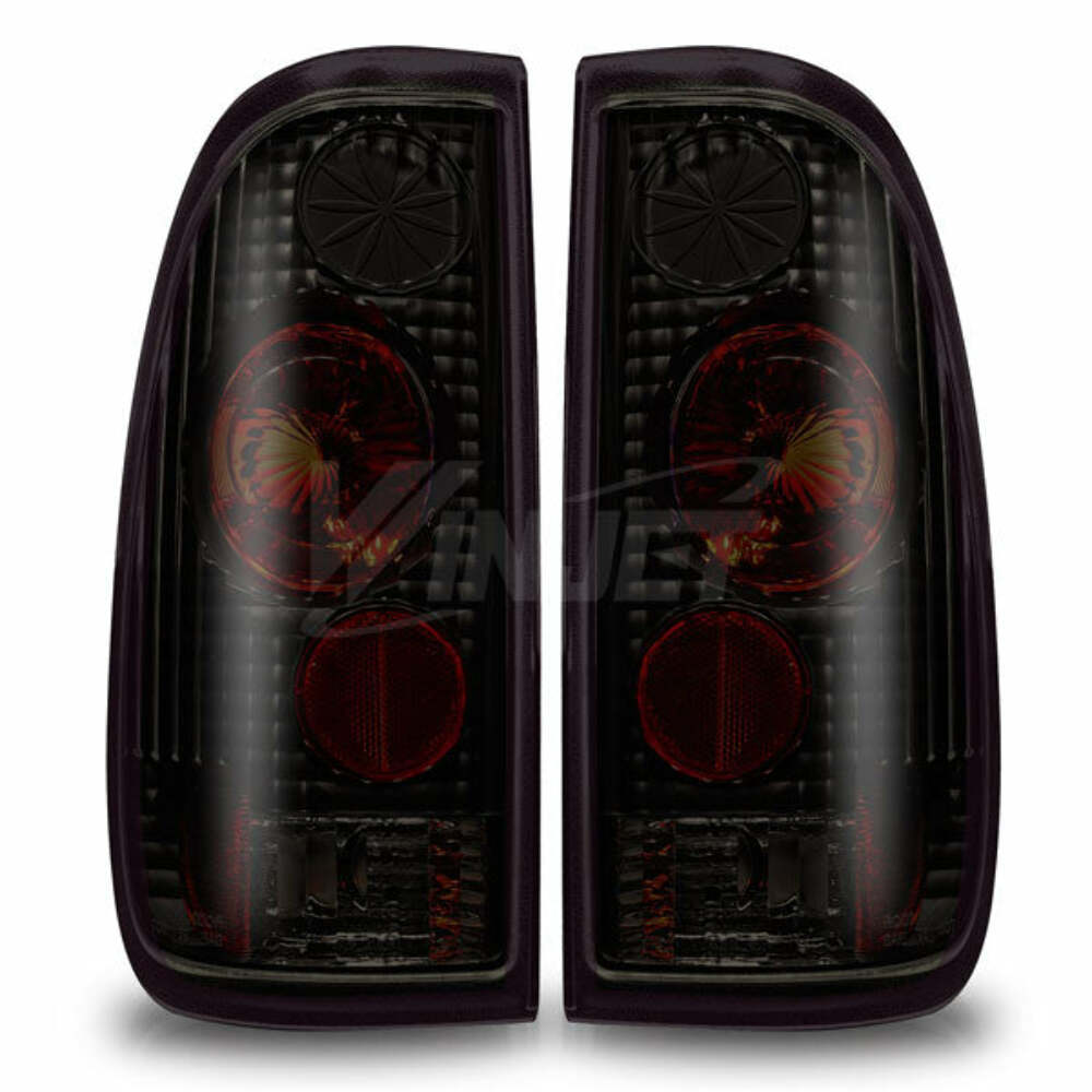 Winjet CTWJ-0016-BS Taillights Black Smoke Lens Fits 97-03 F-150