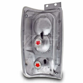 Winjet CTWJ-0018-CC Taillights Chrome Clear Lens Fits 97-02 Expedition