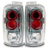 Winjet CTWJ-0018-CC Taillights Chrome Clear Lens Fits 97-02 Expedition