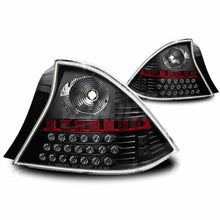 Load image into Gallery viewer, Winjet CTWJ-0032-BC Taillights Black Clear Lens Fits 01-03 Civic 2DR