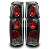 Winjet CTWJ-0041-BC Taillights Black Clear Lens Fits 86-97 Hardbody