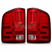 Load image into Gallery viewer, Winjet CTWJ-0067-CR Taillights Chrome Red Lens Fits 07-13 Silverado 1500