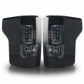 Winjet CTWJ-0440-BS Taillights Black Smoke Lens Fits 15-17 F-150