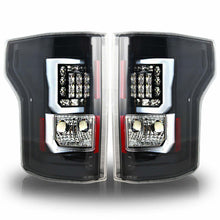 Load image into Gallery viewer, Winjet CTWJ-0440-GBC Taillights Gloss Black Clear Lens Fits 15-17 F-150