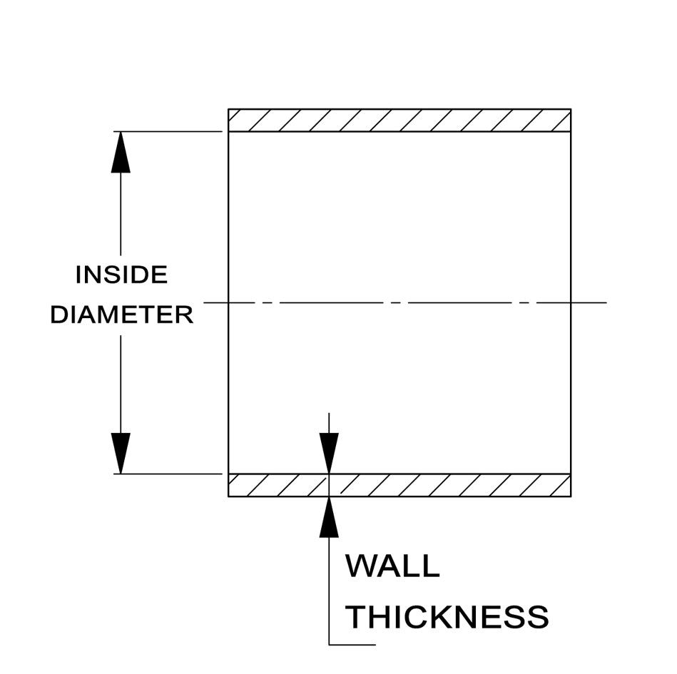 HPS HTST-087-BLK Silicone Tube Black Length 1 Feet