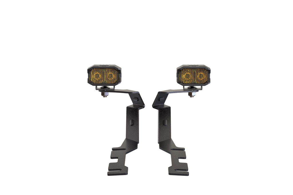 Morimoto 2B-PLR-BAF079-0010 LED Pod Lights Yellow Combo Beam For 19-26 Ram 1500