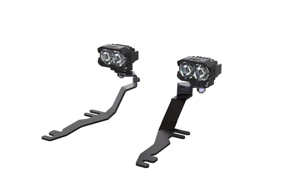 Morimoto 2B-PLR-BAF252-0016 LED Pod Lights Yellow Flood Beam For 24-26 Mustang
