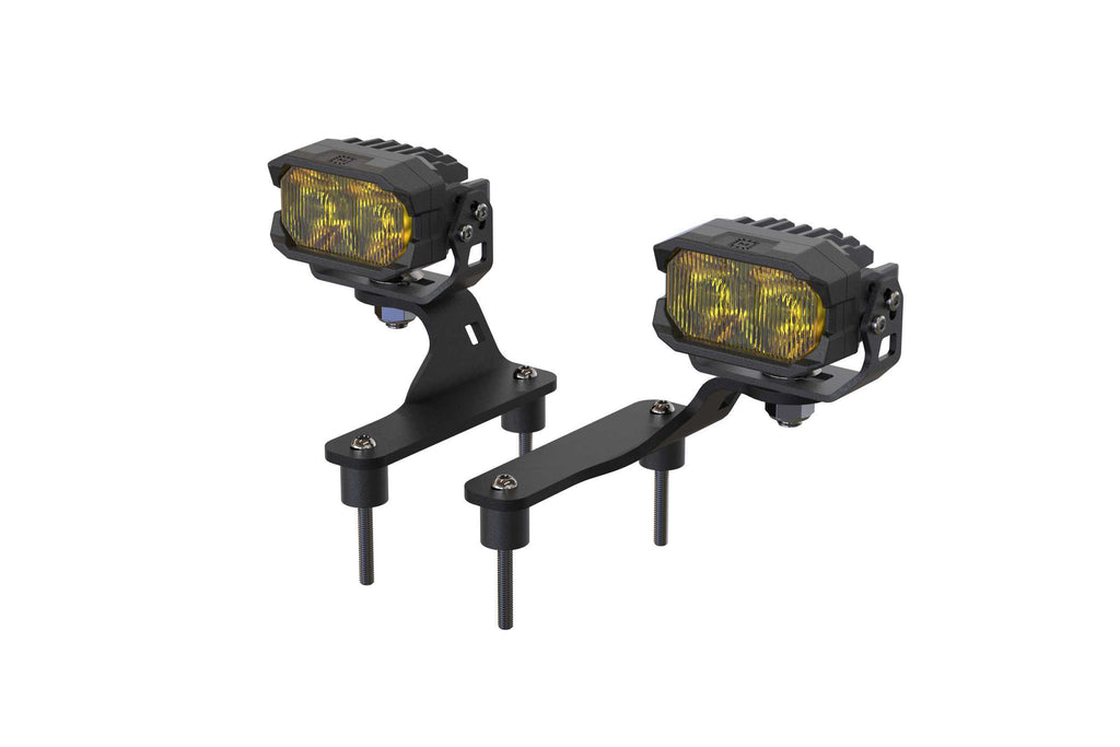 Morimoto LED Pod Light Kit HXB Yellow Flood Beam Fits Gladiator JT