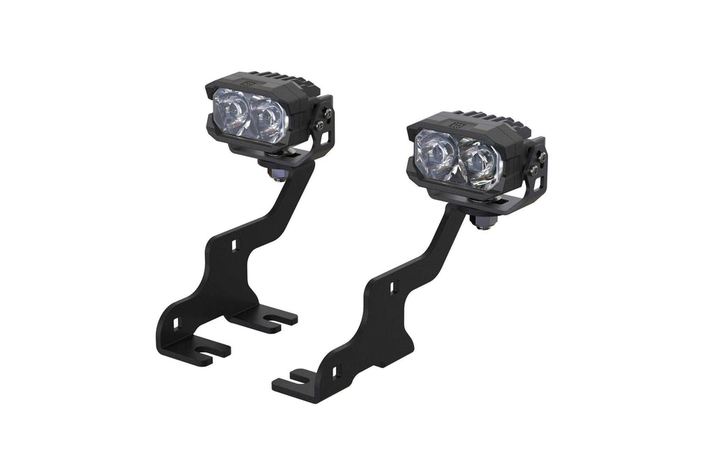 Morimoto LED Pod Light Kit HXB Yellow SAE Wide Beam Fits 09-14 F150