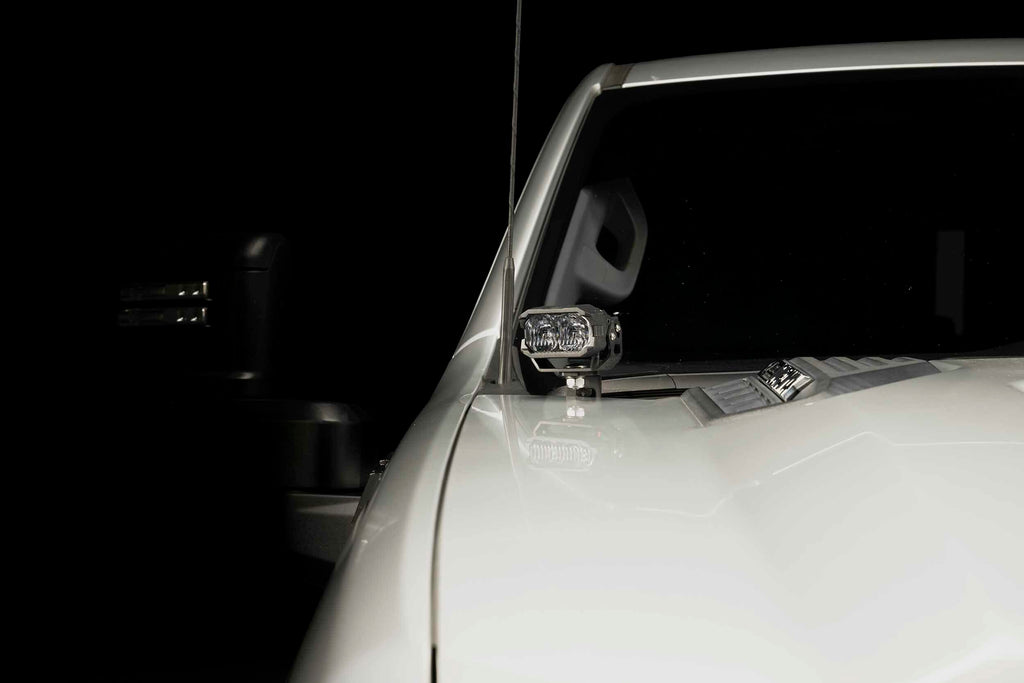 Morimoto LED Pod Light Kit HXB White Spot Beam Fits 2020+ Silverado HD