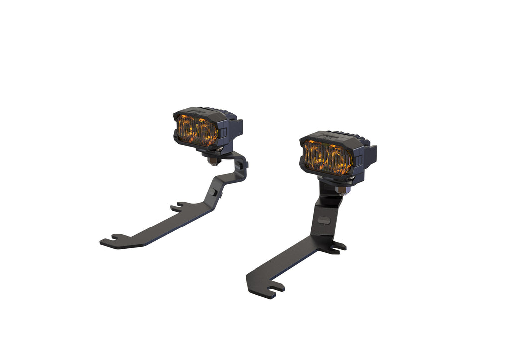 Morimoto LED Pod Light Kit HXB Yellow Flood Beam Fits 2019+ Silverado 1500