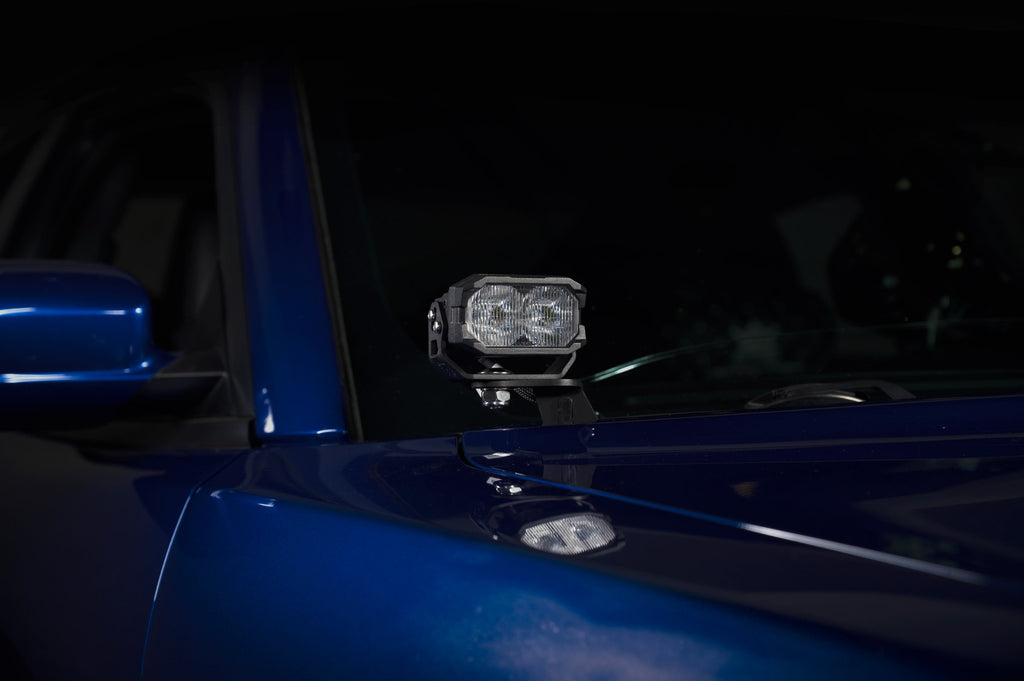 Morimoto LED Pod Light Kit NCS White Flood Beam Fits 15-23 Dodge Charger