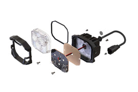 Morimoto 4B-FLUSH-1010 4Banger Flush-Mount Kit HXB White SAE Wide Beam