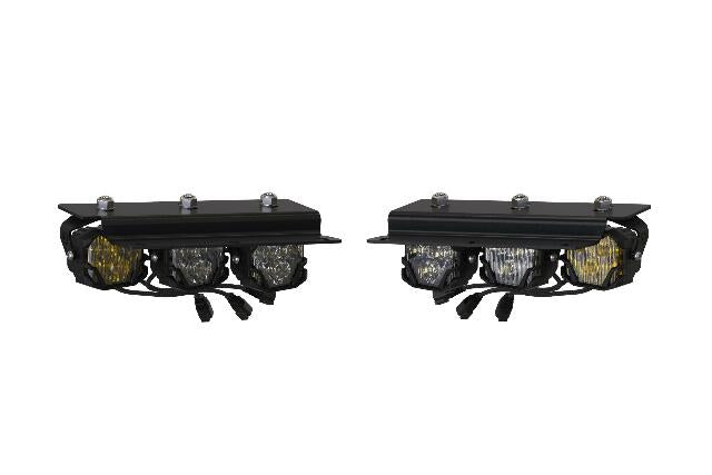 Morimoto 4Banger Triple Fog Kit brackets and harness Fits 2021+ Bronco