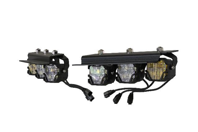 Morimoto 4Banger Triple Fog Kit brackets and harness Fits 2021+ Bronco