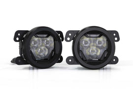 Morimoto 4B-FOG-M-1027 LED Fog Light Kit NCS Yellow Combo Beam Fits Wrangler JK