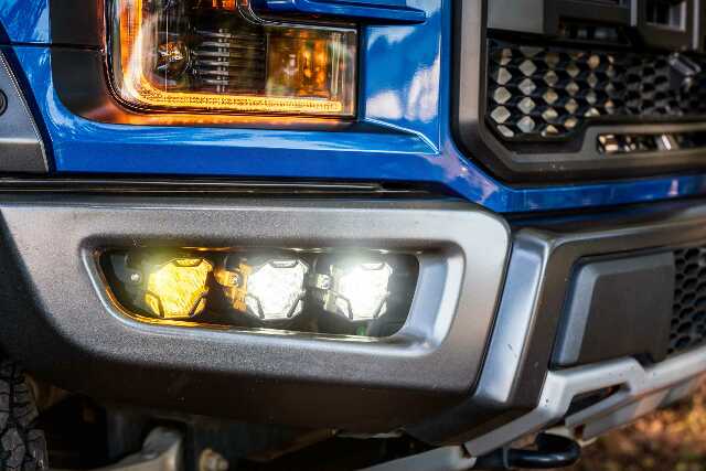 Morimoto LED Fog Light Kit HXB Yellow Wide / Combo / Spot Fits 15-20 Ford Raptor