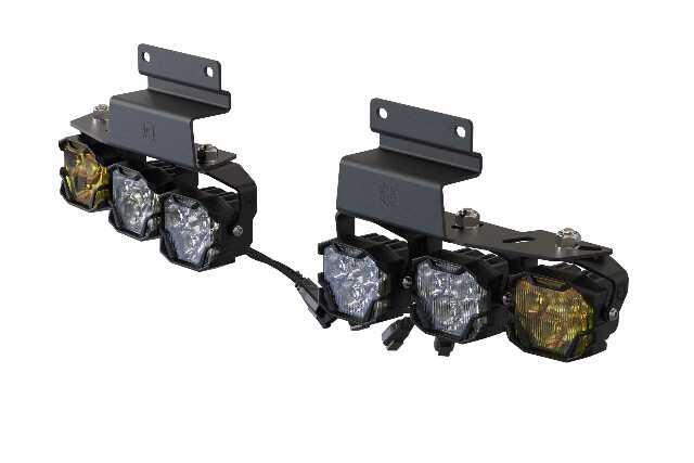 Morimoto 4Banger Triple Fog Brackets and Harness Kit Only Fits 10-14 Raptor