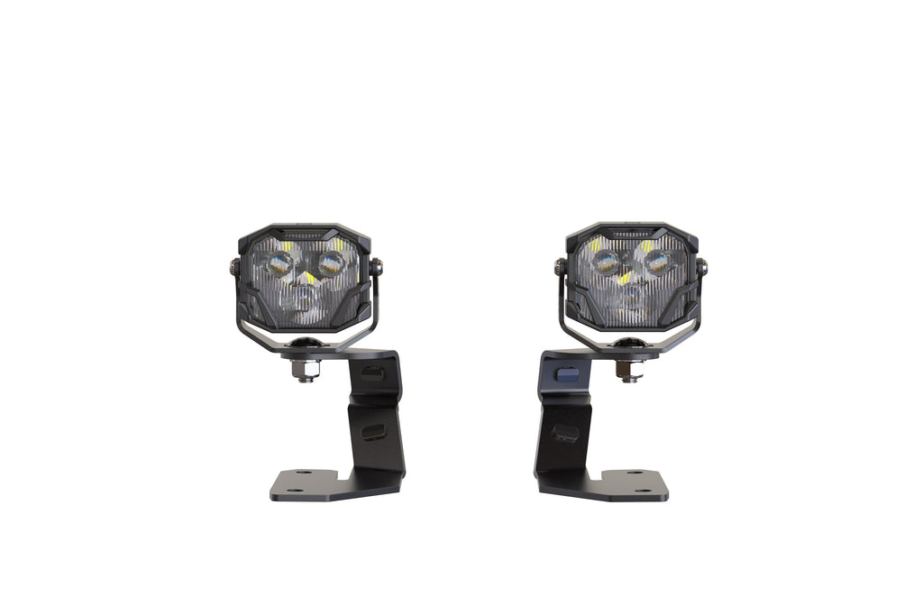 Morimoto 4B-PLR-BAF043-0012 LED Pod Lights Yellow Wide Beam For 03-10 Cayenne