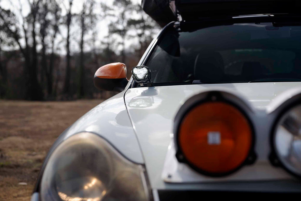 Morimoto 4B-PLR-BAF043-0009 LED Pod Lights White Combo Beam For 03-10 Cayenne