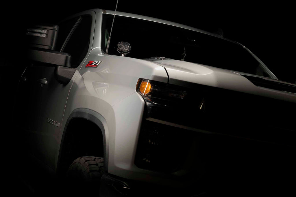 Morimoto LED Pod Lights White Flood Beam For 20-26 Silverado HD