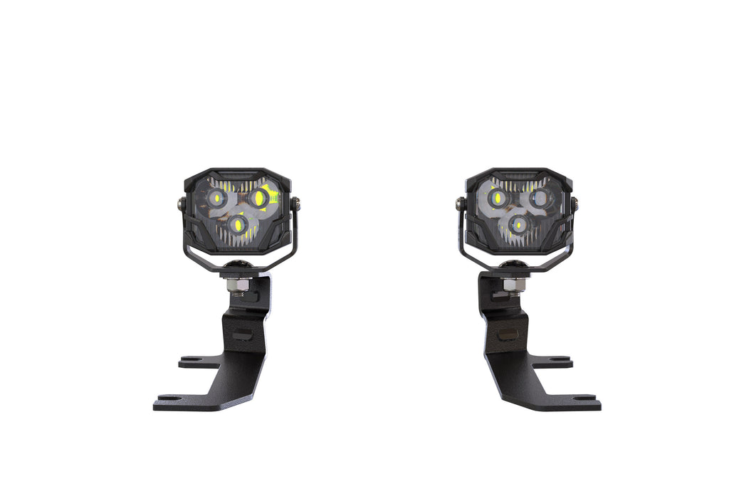 Morimoto LED Pod Lights Yellow Combo Beam For 20-26 Silverado HD