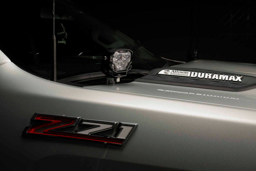 Morimoto LED Pod Lights White Flood Beam For 20-26 Silverado HD