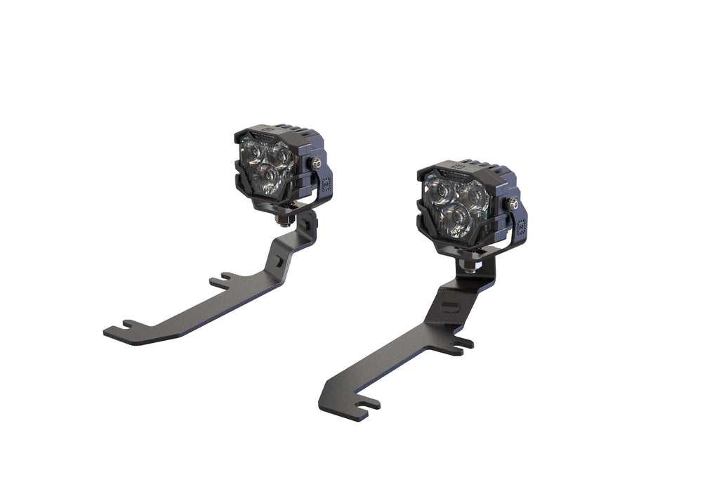 Morimoto LED Pod Lights Yellow Wide Beam For 20-26 Silverado HD