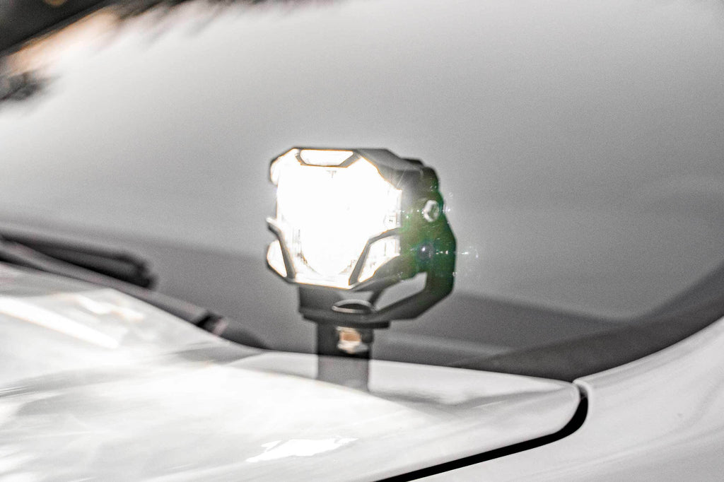 Morimoto LED Pod Lights White Combo Beam For 19-26 Silverado 1500 4B-PLR-BAF091-0003