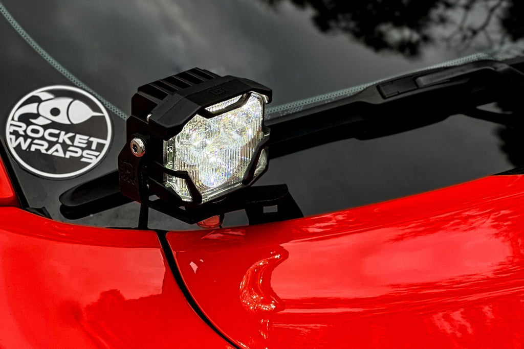 Morimoto 4B-PLR-BAF150-0008 LED Pod Lights Yellow Spot Beam For 15-23 Charger