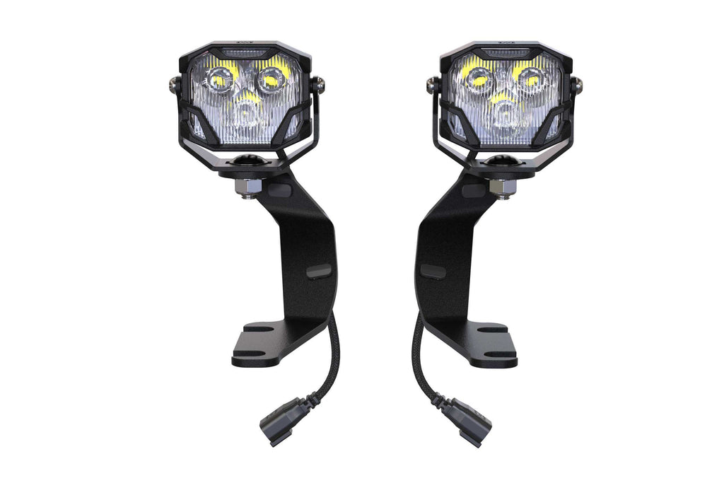 Morimoto LED Pod Light Kit HXB Yellow Combo Beam Fits 14-21 Tundra
