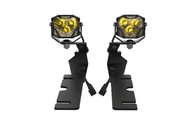 Morimoto 4B-PLR-KIT-1116 LED Pod Light Kit HXB White Combo Beam Fits 09-18 Ram