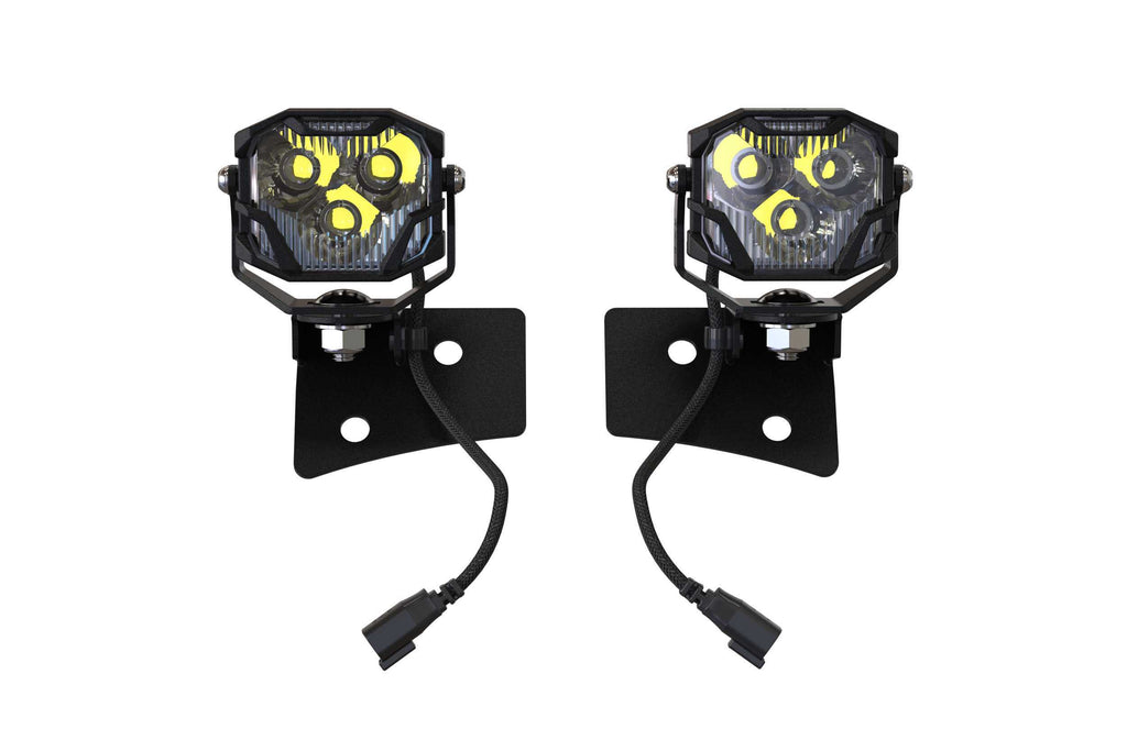 Morimoto 4B-PLR-KIT-1134 LED Pod Light Kit NCS White Combo Beam Fits Wrangler JK