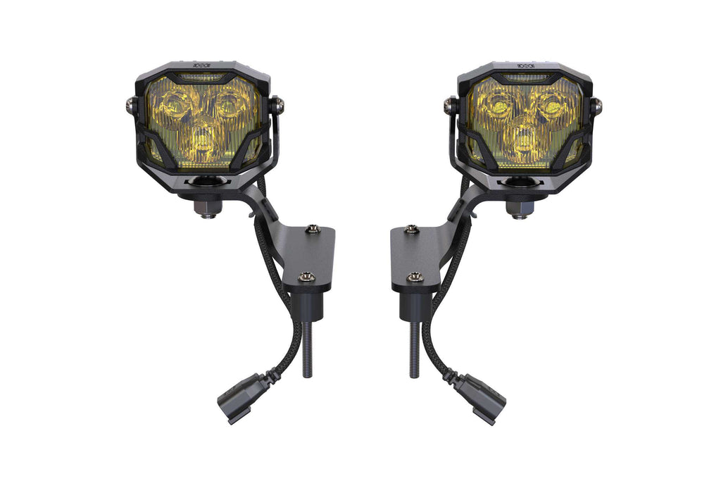 Morimoto LED Pod Light Kit NCS White SAE Wide Beam Fits Gladiator JT