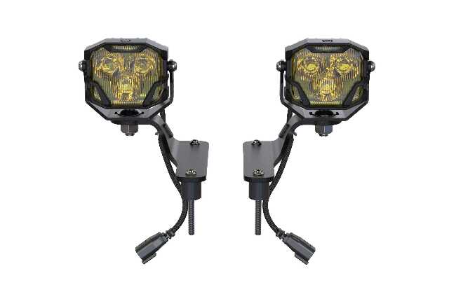 Morimoto LED Pod Light Kit HXB Yellow Spot Beam Fits Gladiator JT