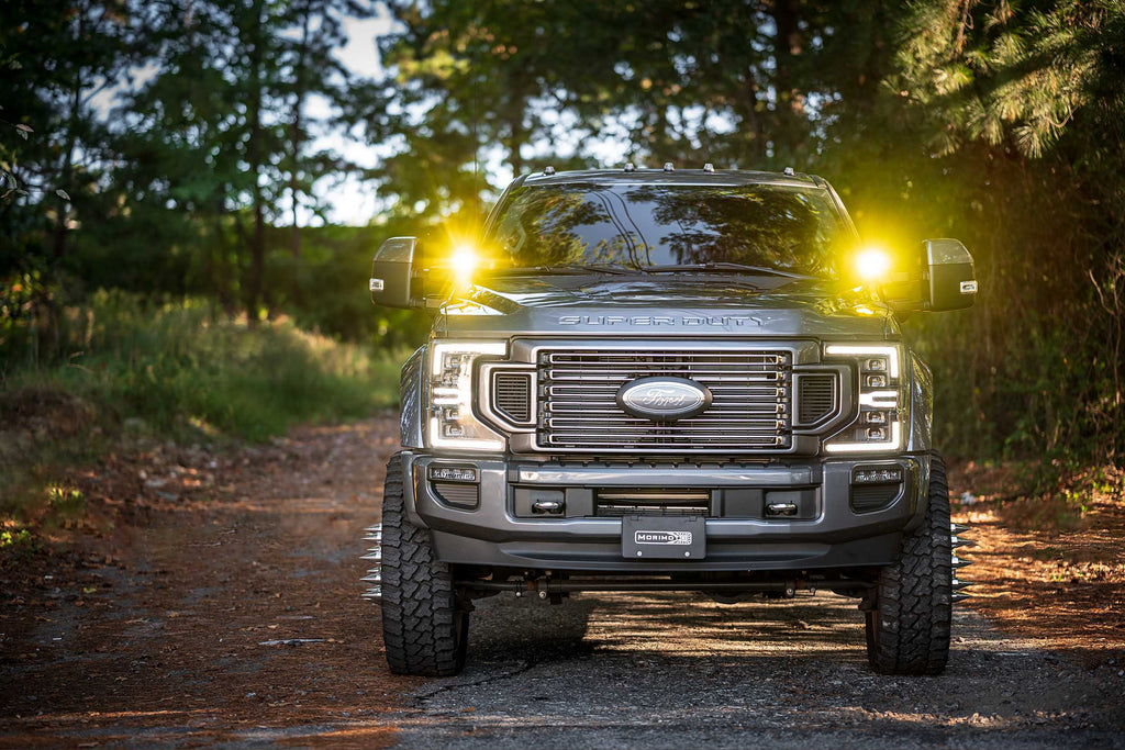 Morimoto LED Pod Light Kit NCS Yellow Combo Beam Fits 17-22 Super Duty