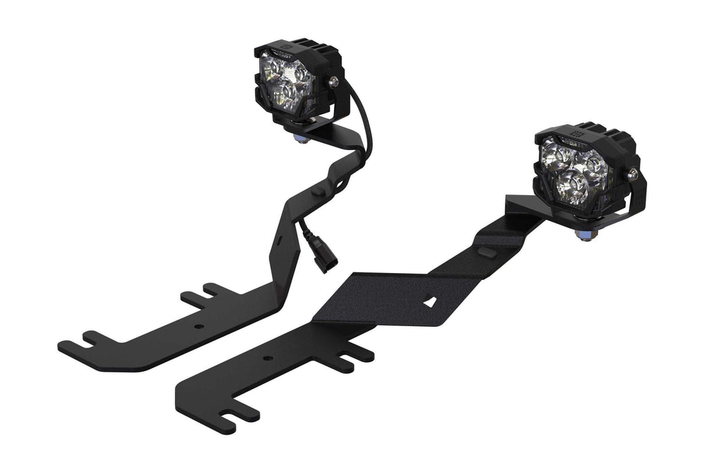 Morimoto LED Pod Light Kit HXB White SAE Wide Beam Fits 17-22 Super Duty