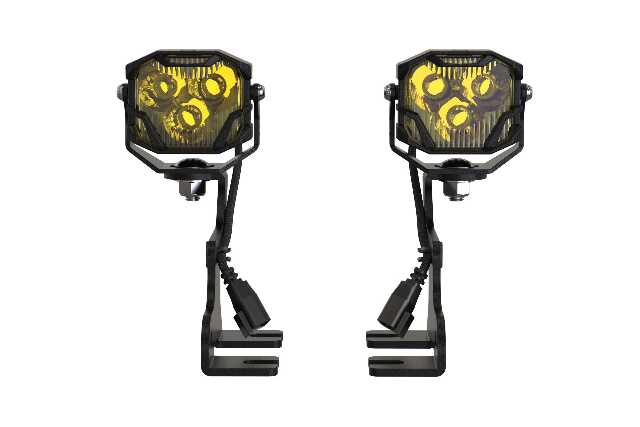 Morimoto 4B-PLR-KIT-1250 LED Pod Light Kit HXB White Spot Beam Fits 10-14 Raptor