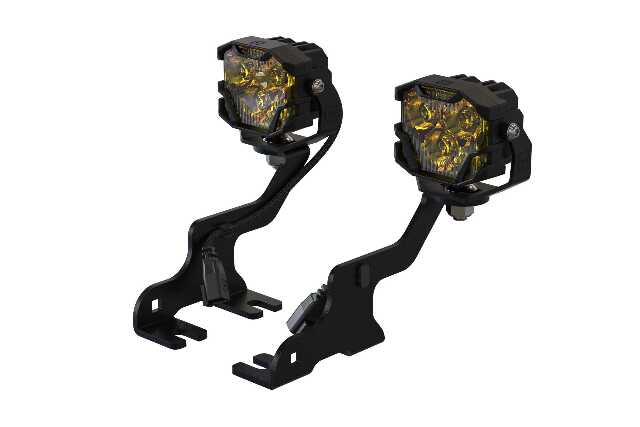 Morimoto 4B-PLR-KIT-1250 LED Pod Light Kit HXB White Spot Beam Fits 10-14 Raptor
