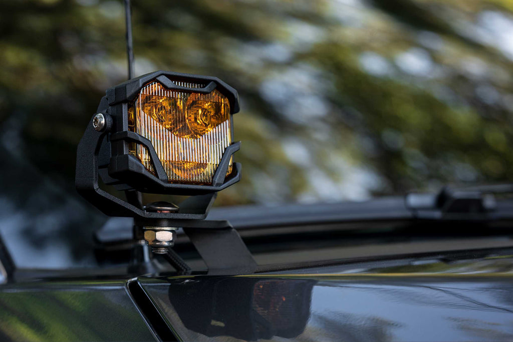 Morimoto LED Pod Light Kit HXB Yellow Spot Beam Fits 14-18 Silverado 1500 4B-PLR-KIT-1260