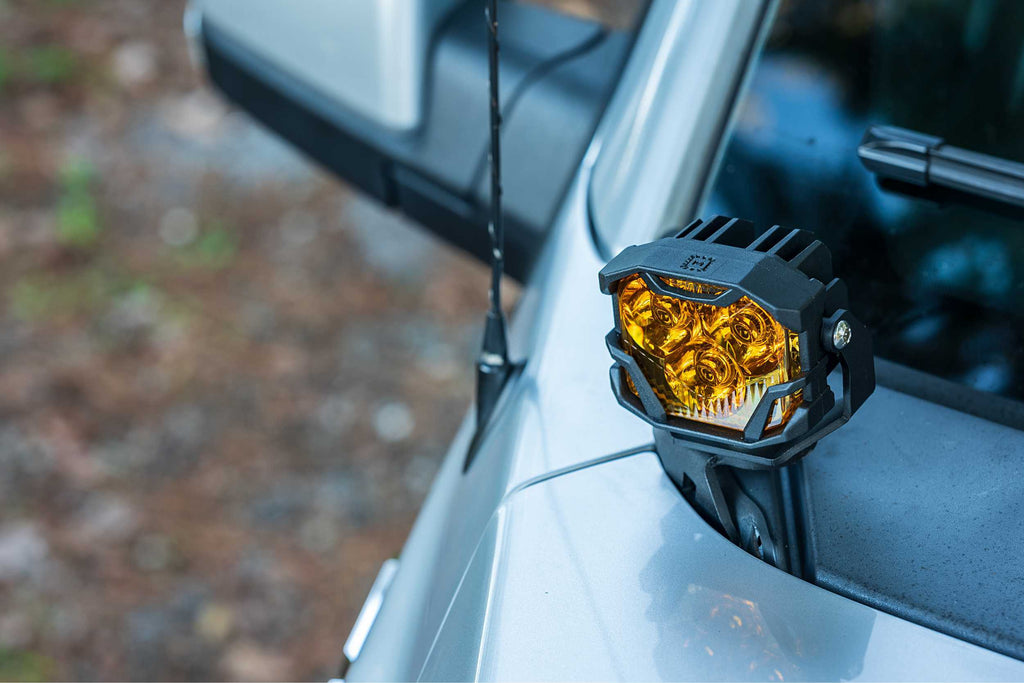 Morimoto 4B-PLR-KIT-1264 LED Pod Light Kit HXB Yellow Combo Beam Fits 15-20 F150