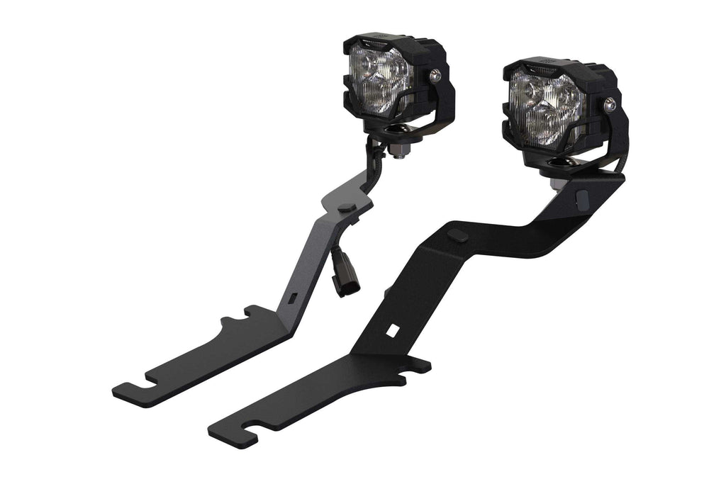 Morimoto LED Pod Light Kit NCS Yellow SAE Wide Beam Fits 15-20 F150