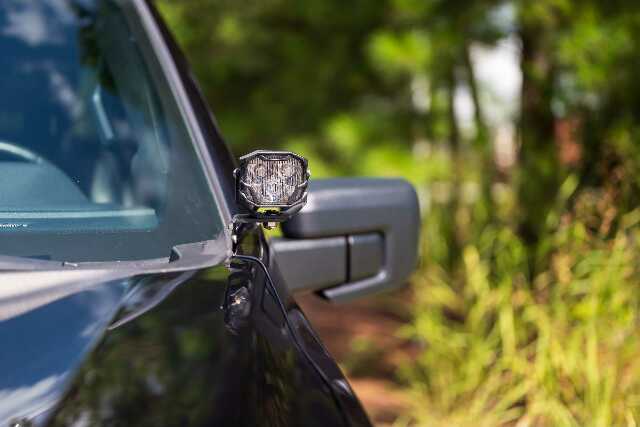 Morimoto 4B-PLR-KIT-1309 LED Pod Light Kit NCS Yellow Spot Beam Fits 21+ F150