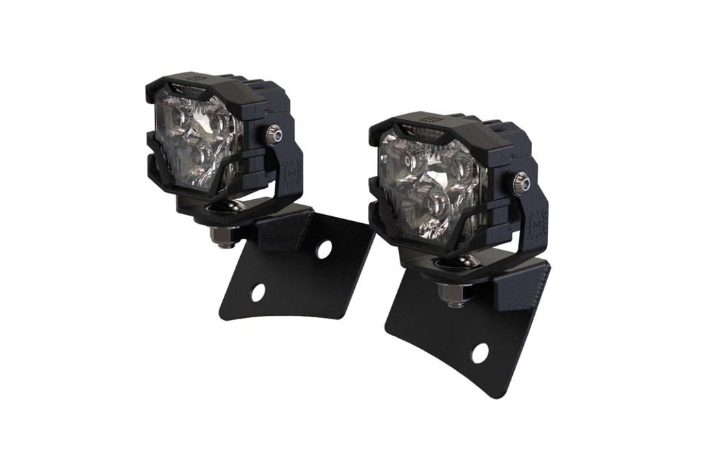 Morimoto 4B-PLR-KIT-1313 LED Pod Light Kit NCS White Flood Beam Fits Wrangler JK