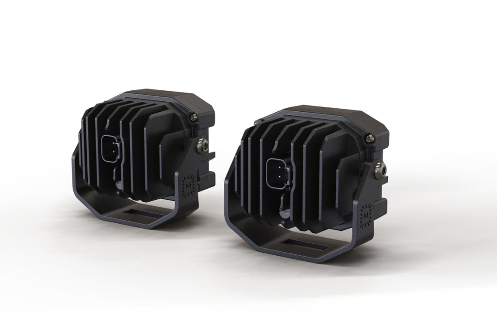 Morimoto LED Pod Light Kit HXB Yellow Flood Beam Fits 16-23 Tacoma