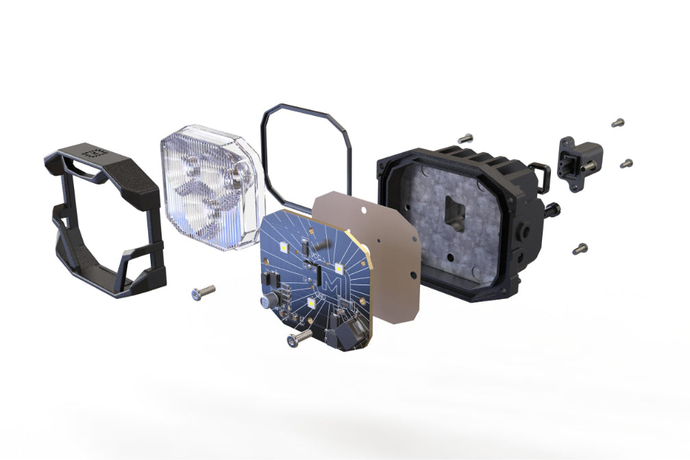 Morimoto LED Pod Light Kit NCS White Flood Beam Fits 07-13 Tundra