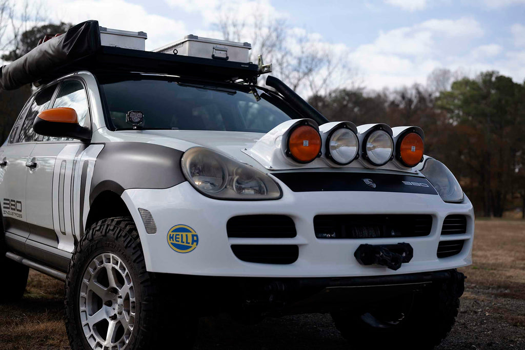 Morimoto LED Pod Light Kit HXB White SAE Wide Beam Fits 03-10 Cayenne