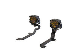 Morimoto LED Pod Light Kit NCS Yellow SAE Wide Beam Fits 2019+ Silverado 1500