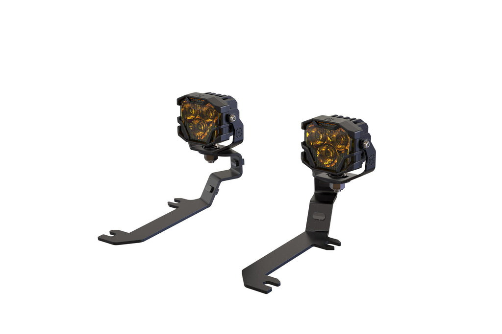 Morimoto LED Pod Light Kit HXB Yellow Spot Beam Fits 2019+ Silverado 1500 4B-PLRKIT-BAF091-0008