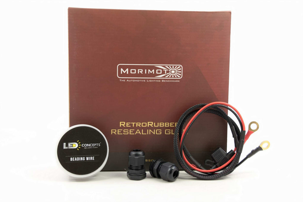 Morimoto A580 Halo Installation Kit 1x Roll Black Install Wire
